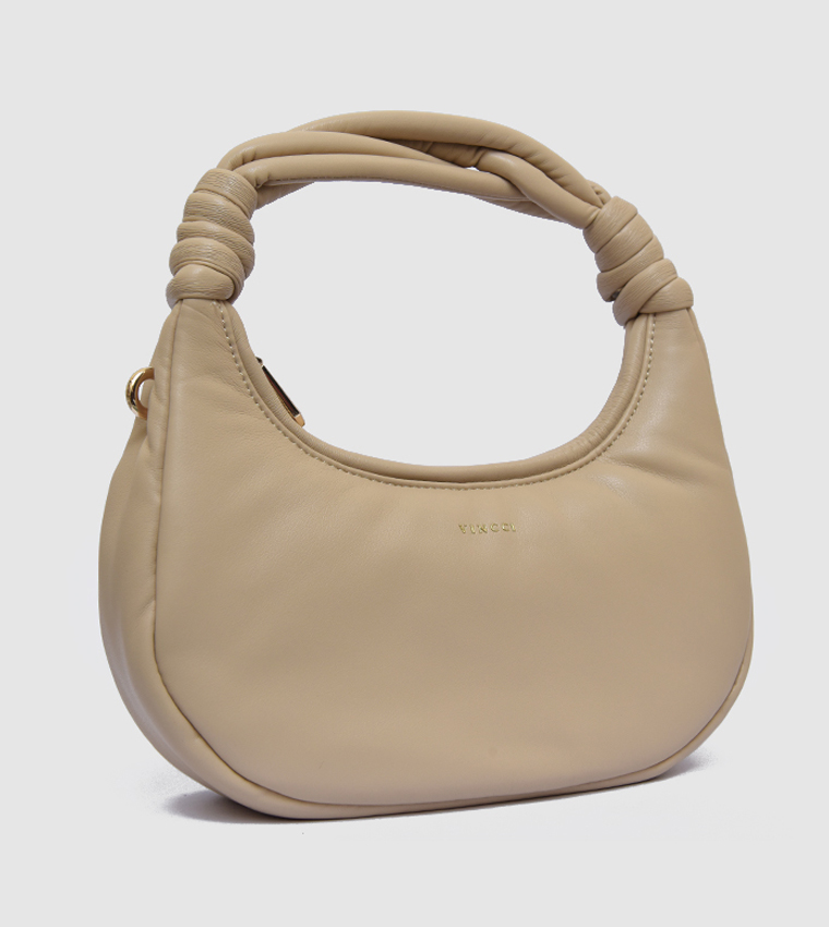 Knotted Handle Hobo Bag