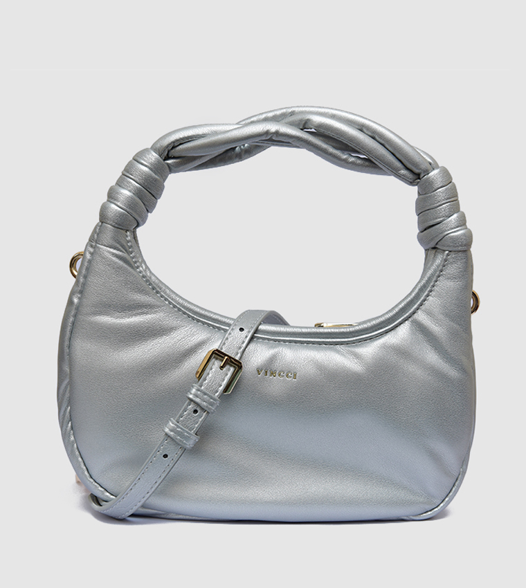 Knotted Handle Hobo Bag