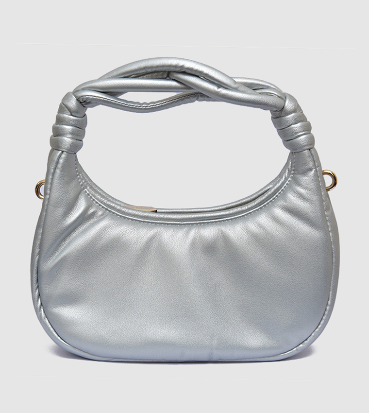 Knotted Handle Hobo Bag