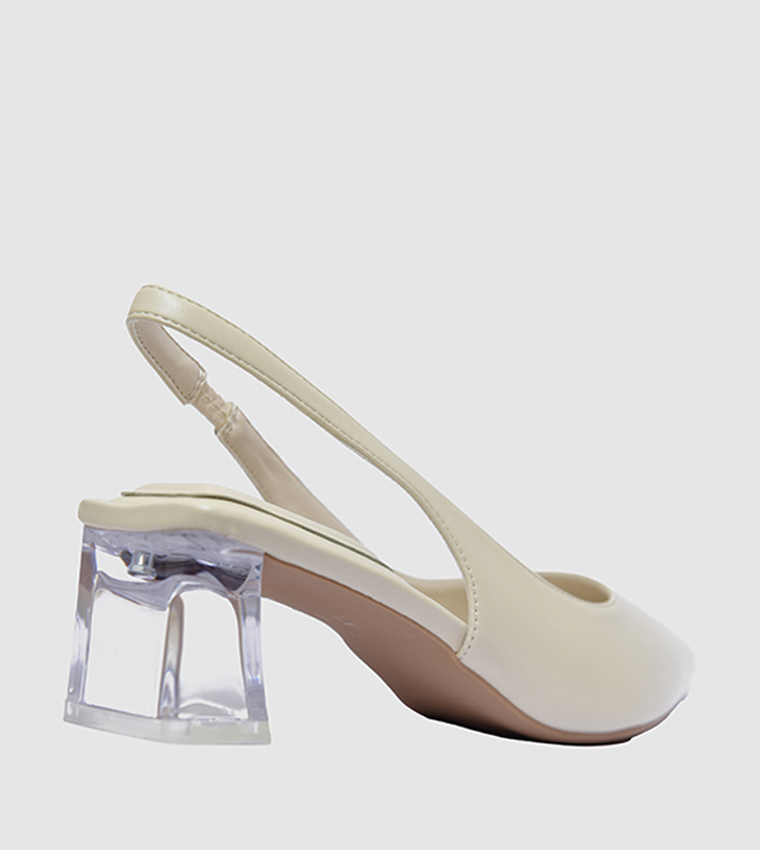 Pointed Toe Slingback Heel Pumps