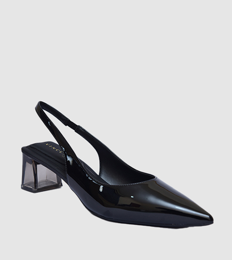 Pointed Toe Slingback Heel Pumps