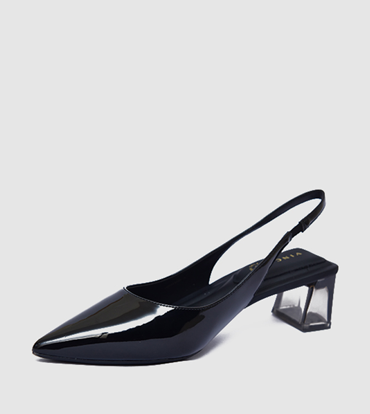 Pointed Toe Slingback Heel Pumps