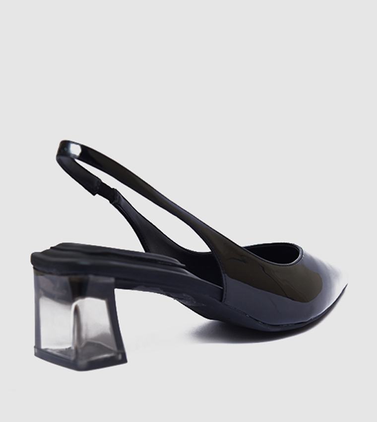 Pointed Toe Slingback Heel Pumps