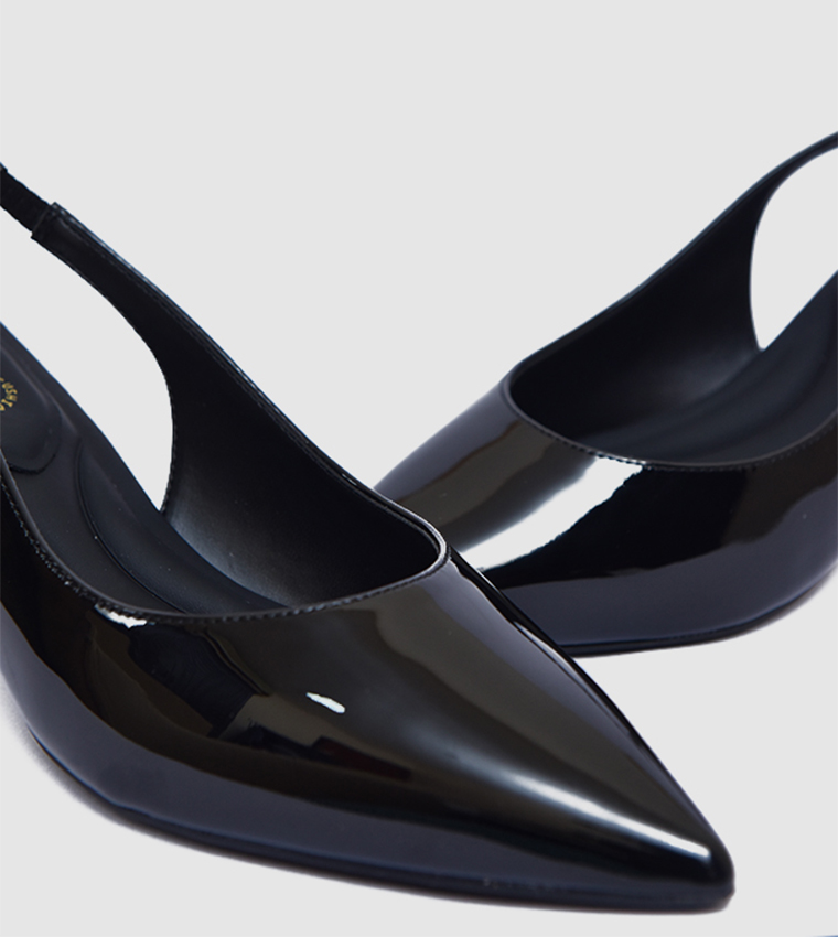 Pointed Toe Slingback Heel Pumps