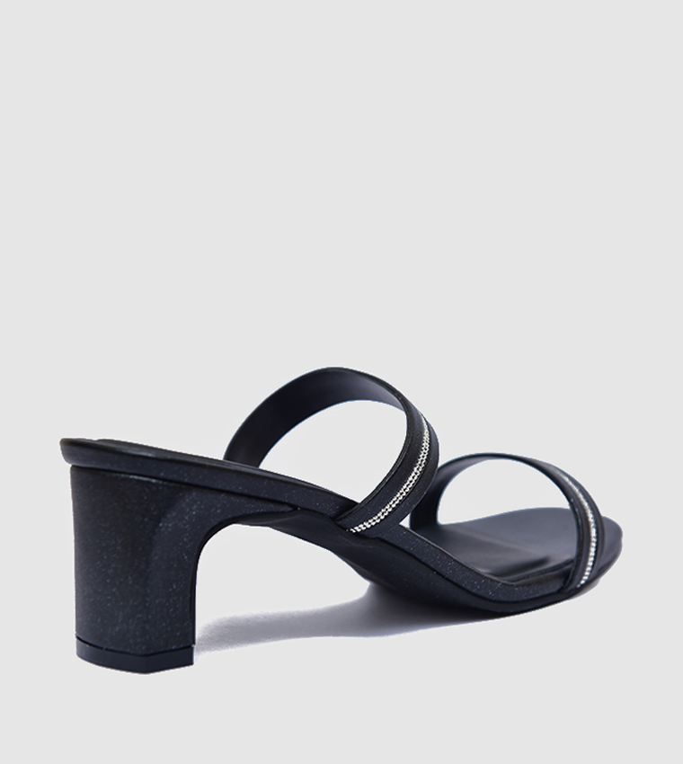 Embellished Block Heel Sandals