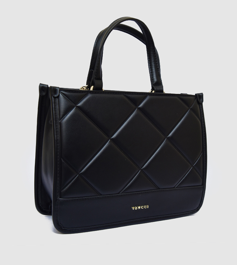 Quilted Satchel Bag
