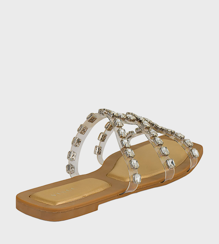 Embellished Flat Sandals