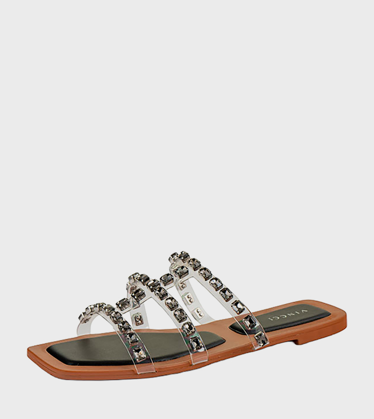 Embellished Flat Sandals