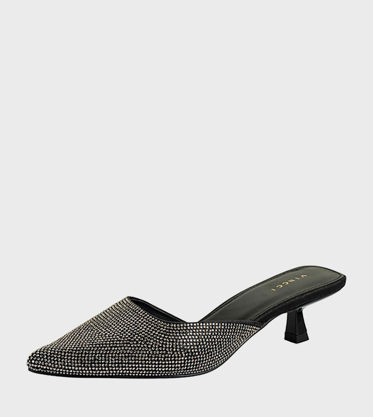 Embellished Mule Pumps