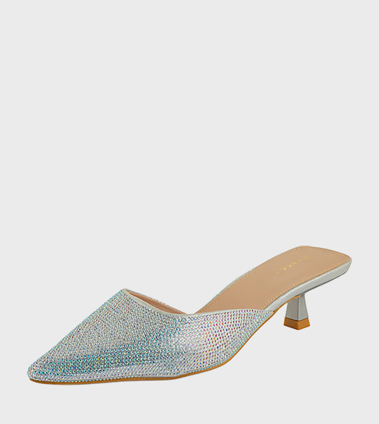Embellished Mule Pumps