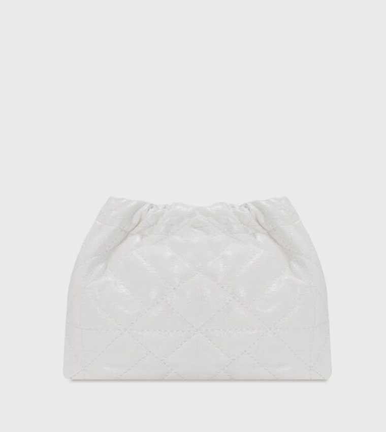 Quilted Ruched Shoulder Bag