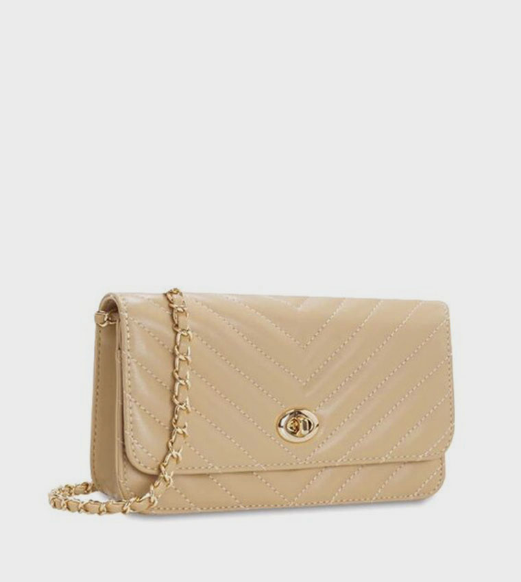 Quilted Flap Shoulder Bag