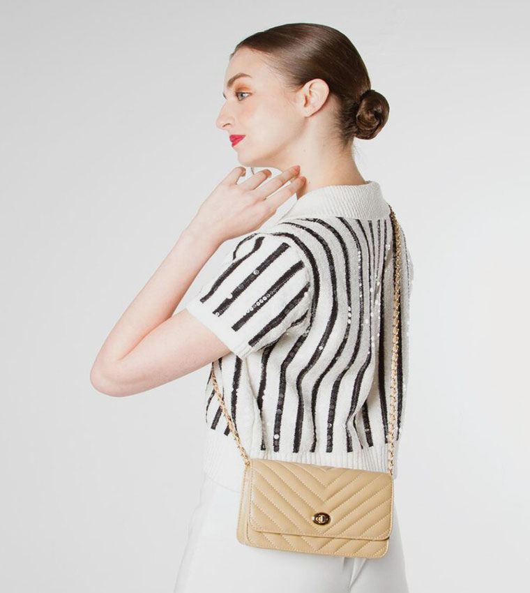 Quilted Flap Shoulder Bag