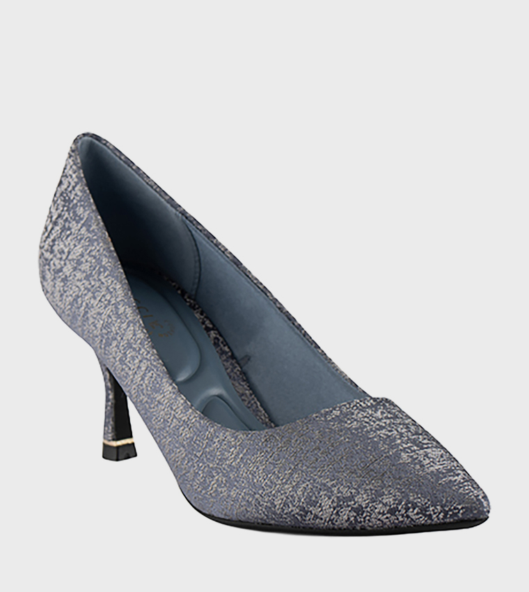 Patterned Pointed Toe Pumps