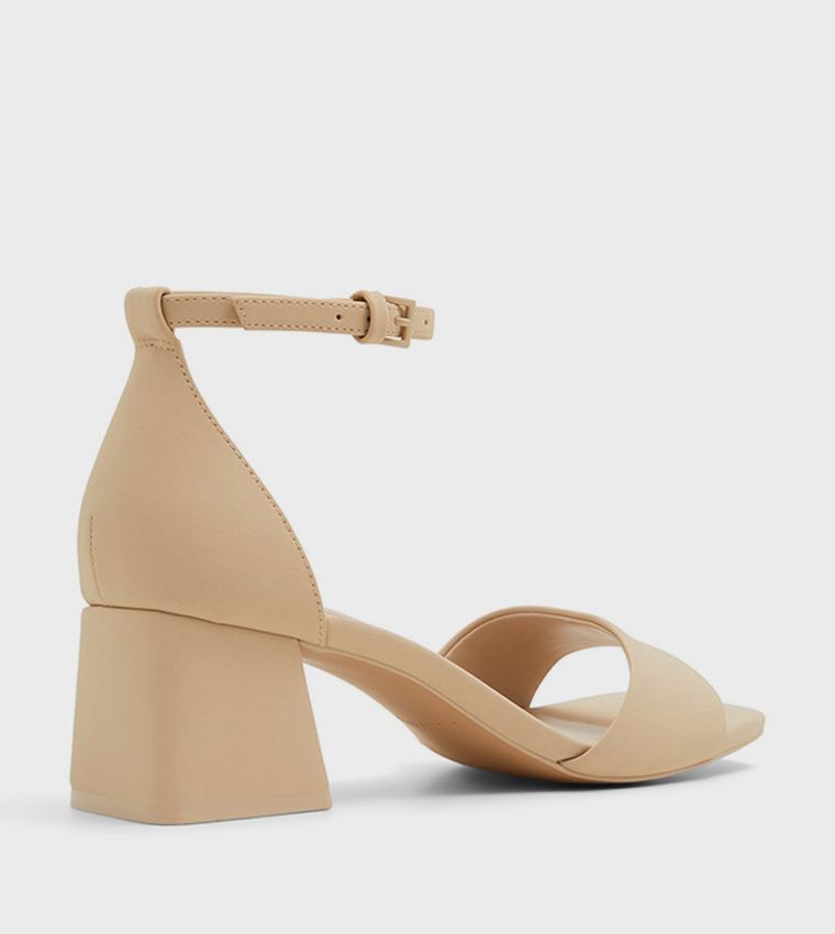 VICKI Ankle Strap Block Heel Sandals