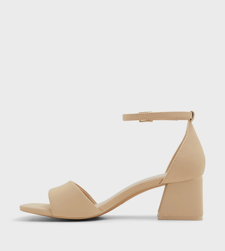 VICKI Ankle Strap Block Heel Sandals