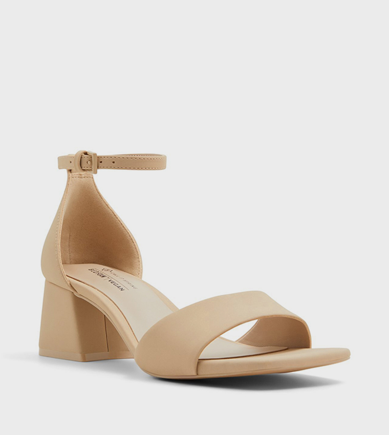 VICKI Ankle Strap Block Heel Sandals