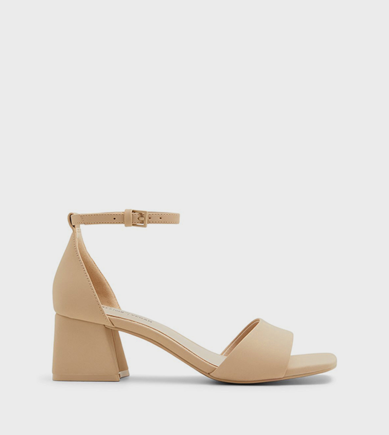 VICKI Ankle Strap Block Heel Sandals