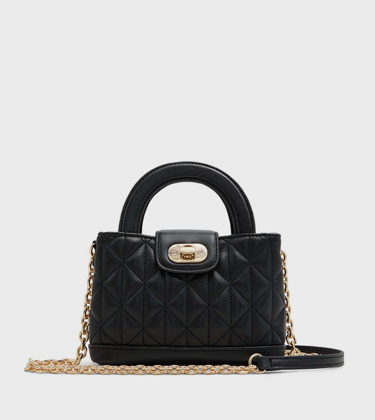 VIRAL Quilted Top Handle Bag