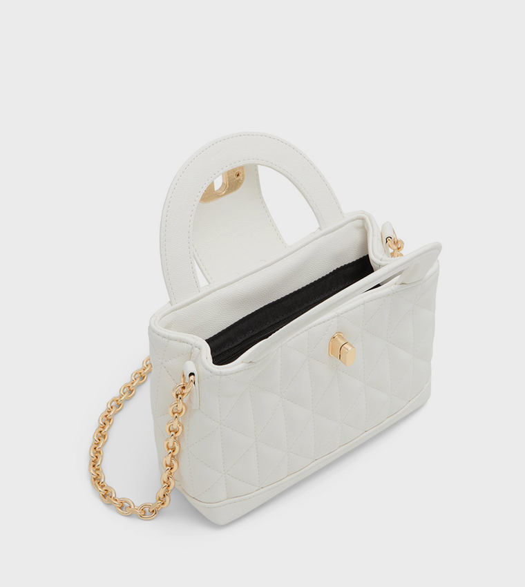 VIRAL Quilted Top Handle Bag