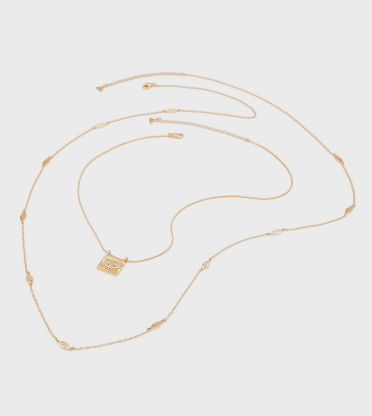 VISIONARRY Pack of 2 Gold-Tone Necklaces