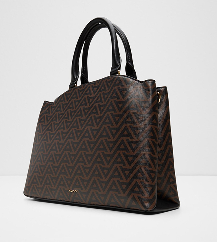 VIVIANA Monogram Patterned Satchel Bag