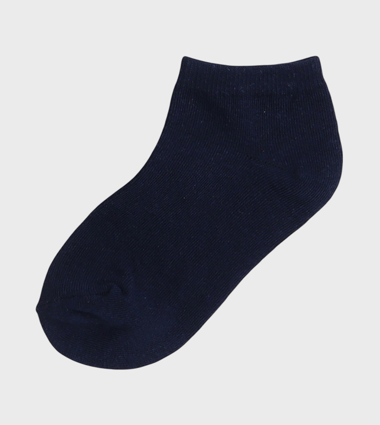 Boys Pack of 3 Solid Ankle Socks
