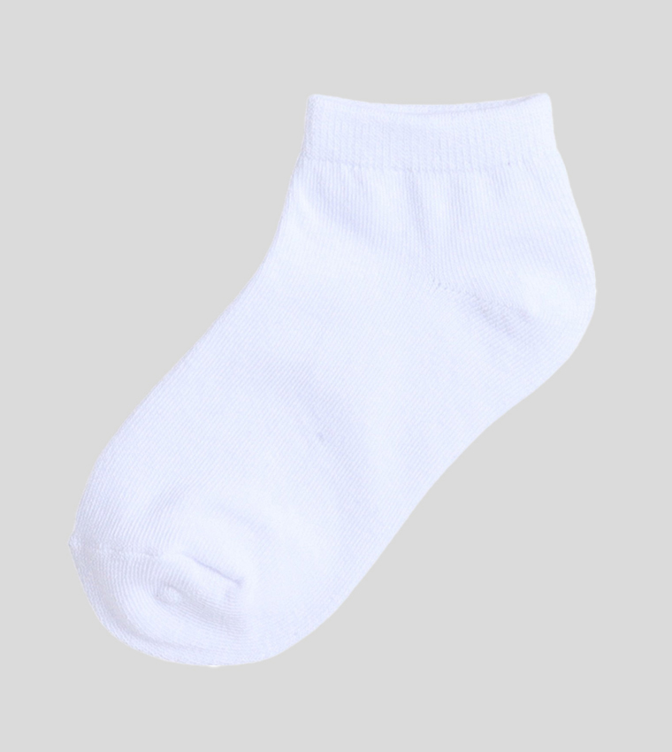 Boys Pack of 3 Solid Ankle Socks