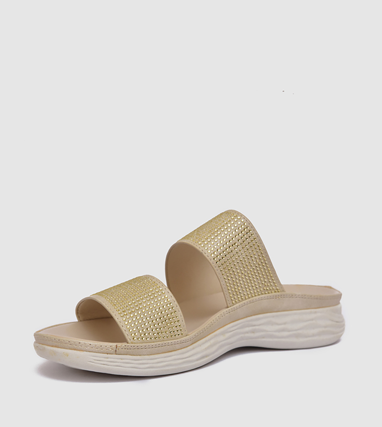 Embellished Comfort Sandals