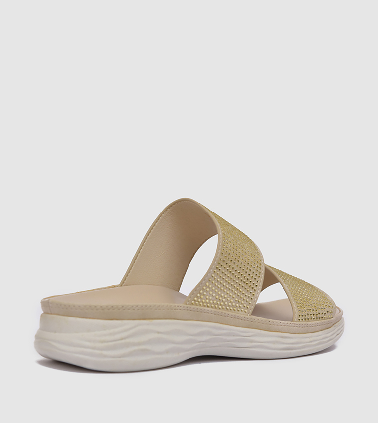 Embellished Comfort Sandals
