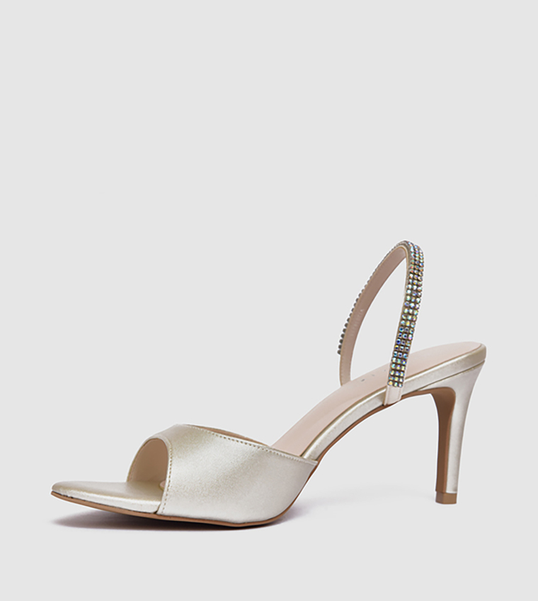 Embellished Heel Sandals