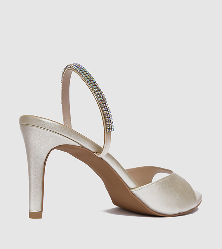 Embellished Heel Sandals