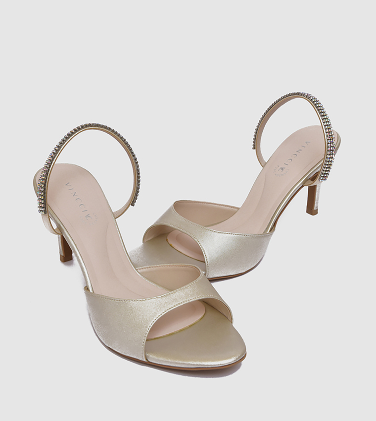 Embellished Heel Sandals