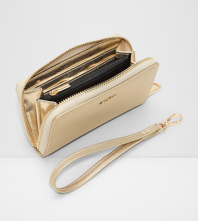 VOROTAN Textured Zip-Around Wristlet