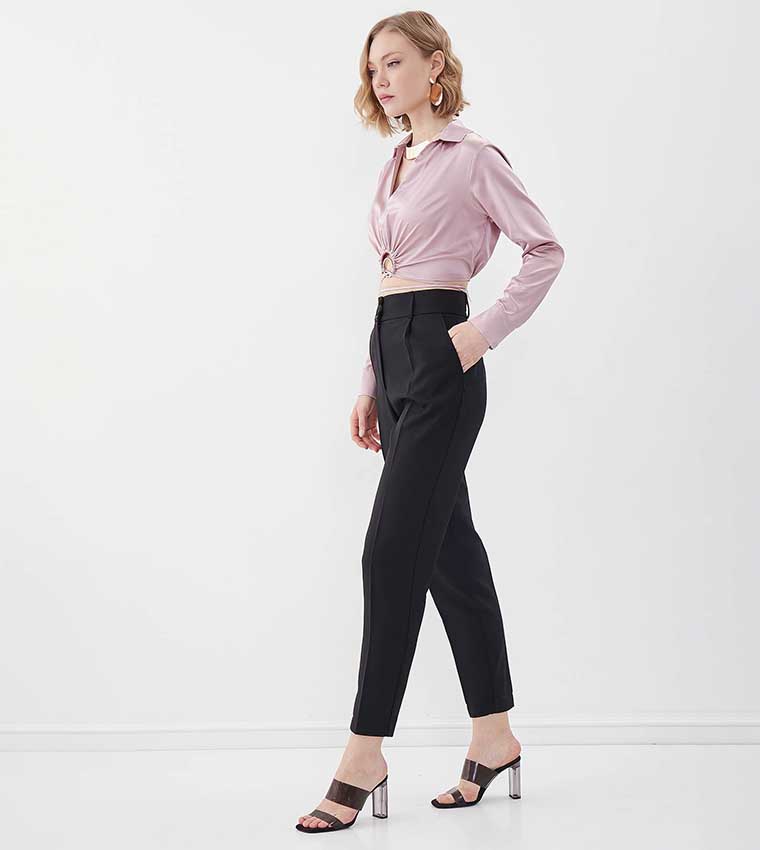 Slim fit best sale pants for ladies