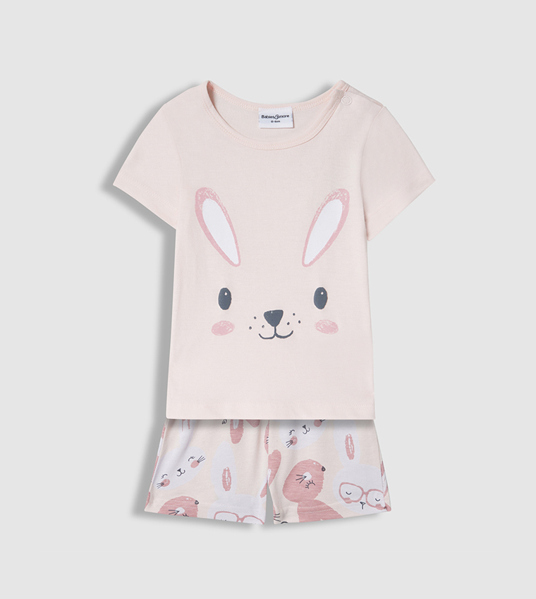 Printed Short Sleeves Clothing Set