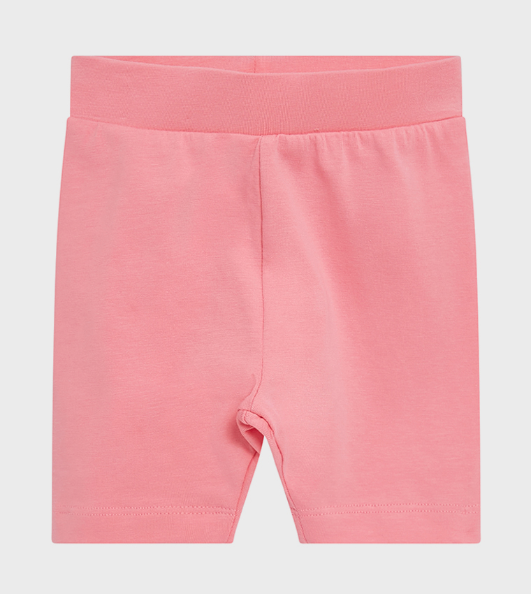 Solid Sweatshirt and Cycling Shorts Set