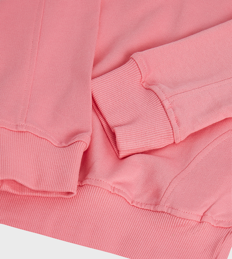 Solid Sweatshirt and Cycling Shorts Set