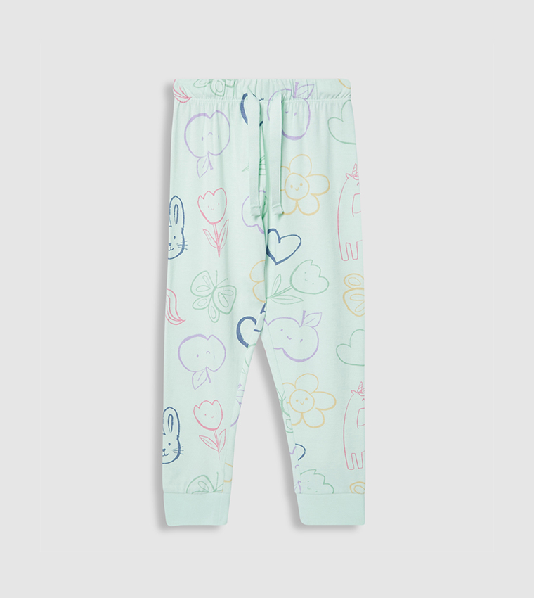 Printed Long Sleeves Pyjama Set