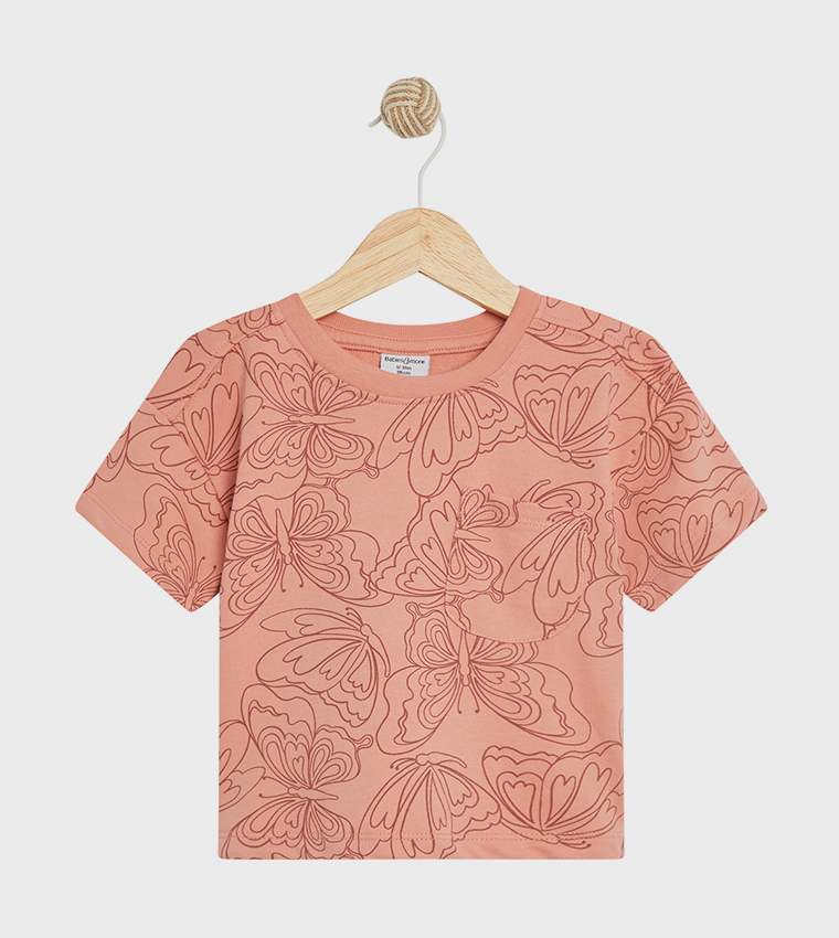 Printed T-Shirt and Shorts Set