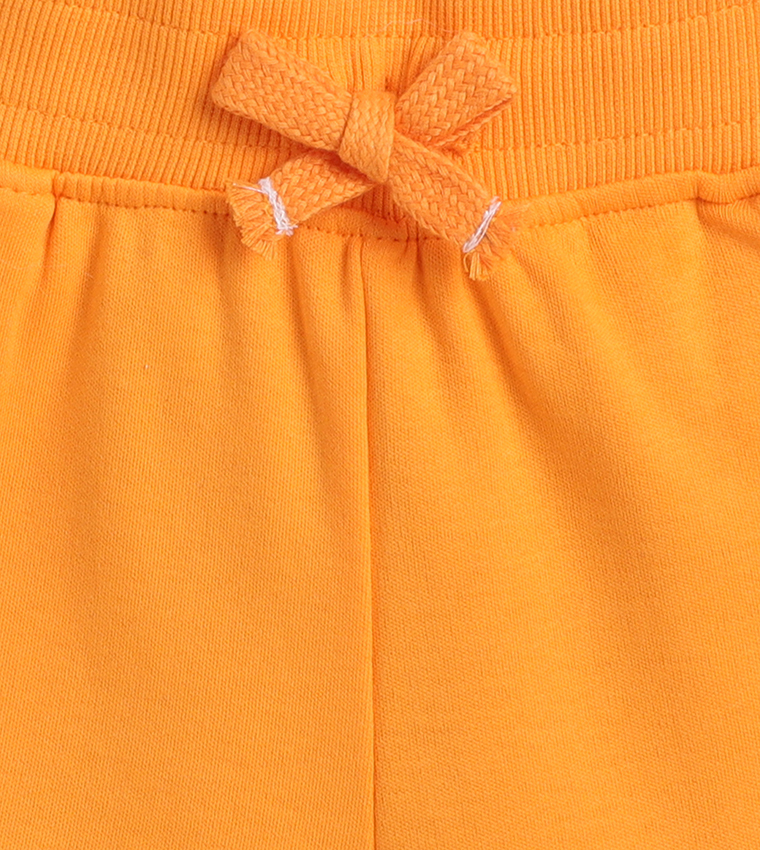 Infants Striped Crew Neck T-Shirt and Shorts Set