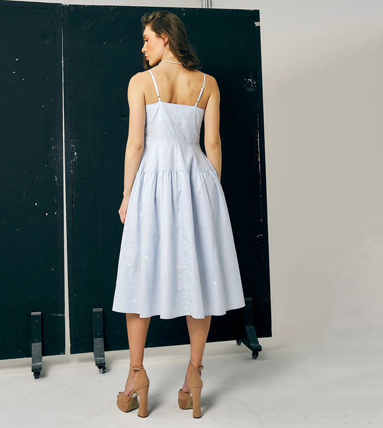 Renata Printed Strappy Midi Dress