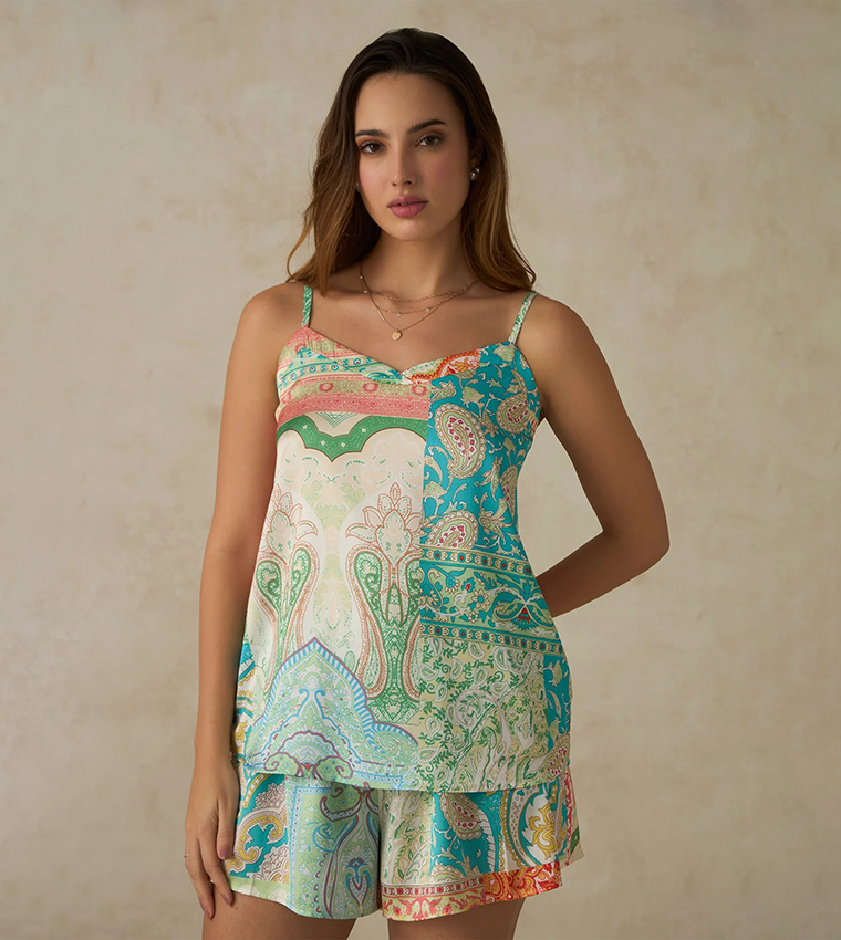 Floral Print Strappy Top