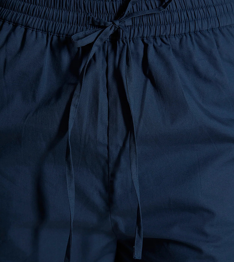 Drawstring Waist High Waist Culottes