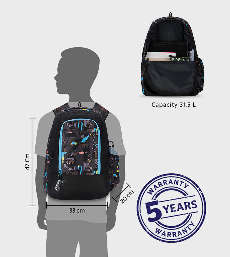 Printed Zip Around Backpack