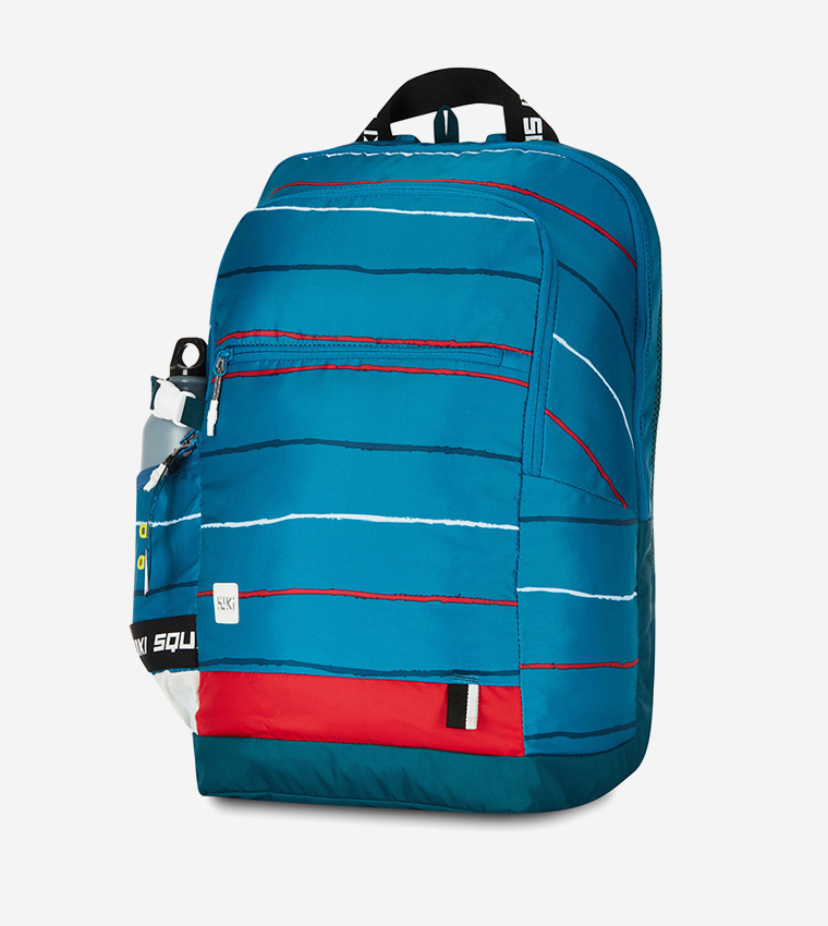 Striped Zip Around Backpack