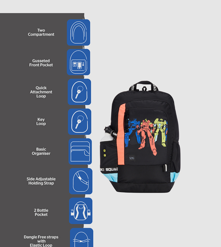 Printed Zip Around Backpack