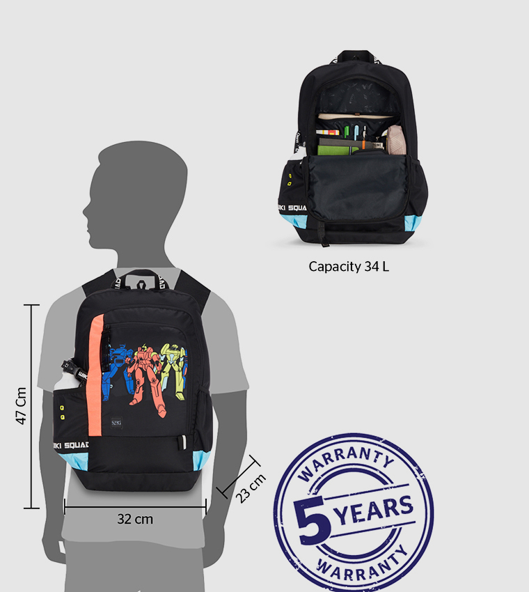Printed Zip Around Backpack
