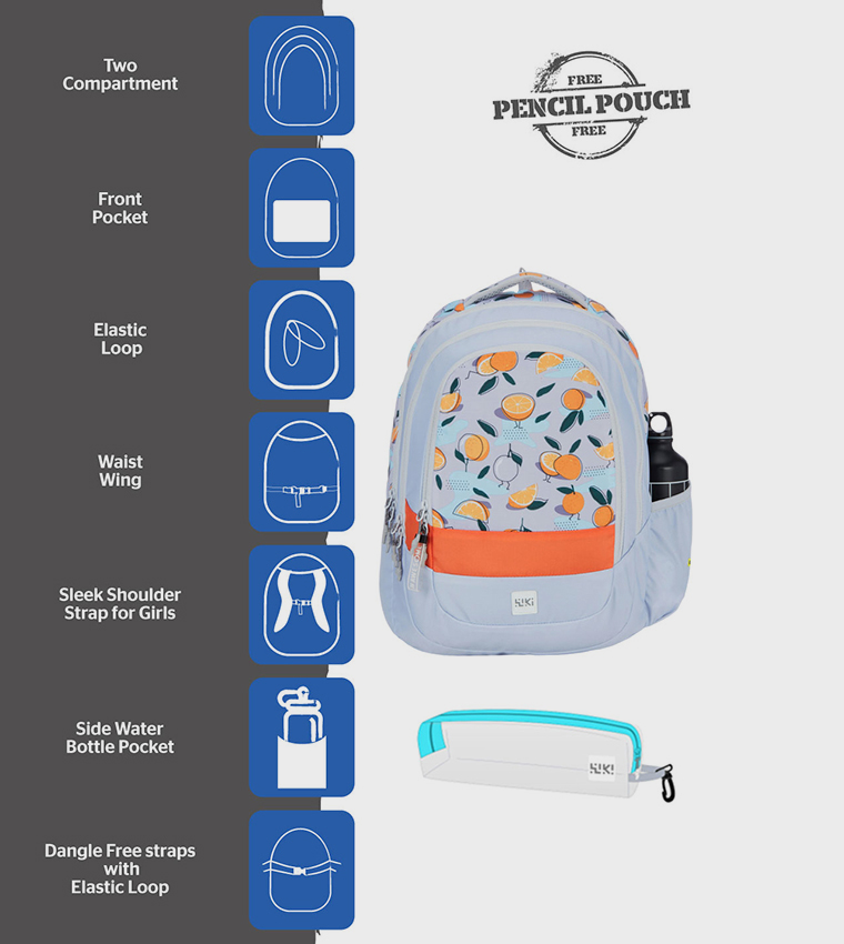 Printed Zip Around Backpack
