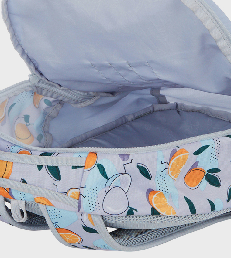 Printed Zip Around Backpack